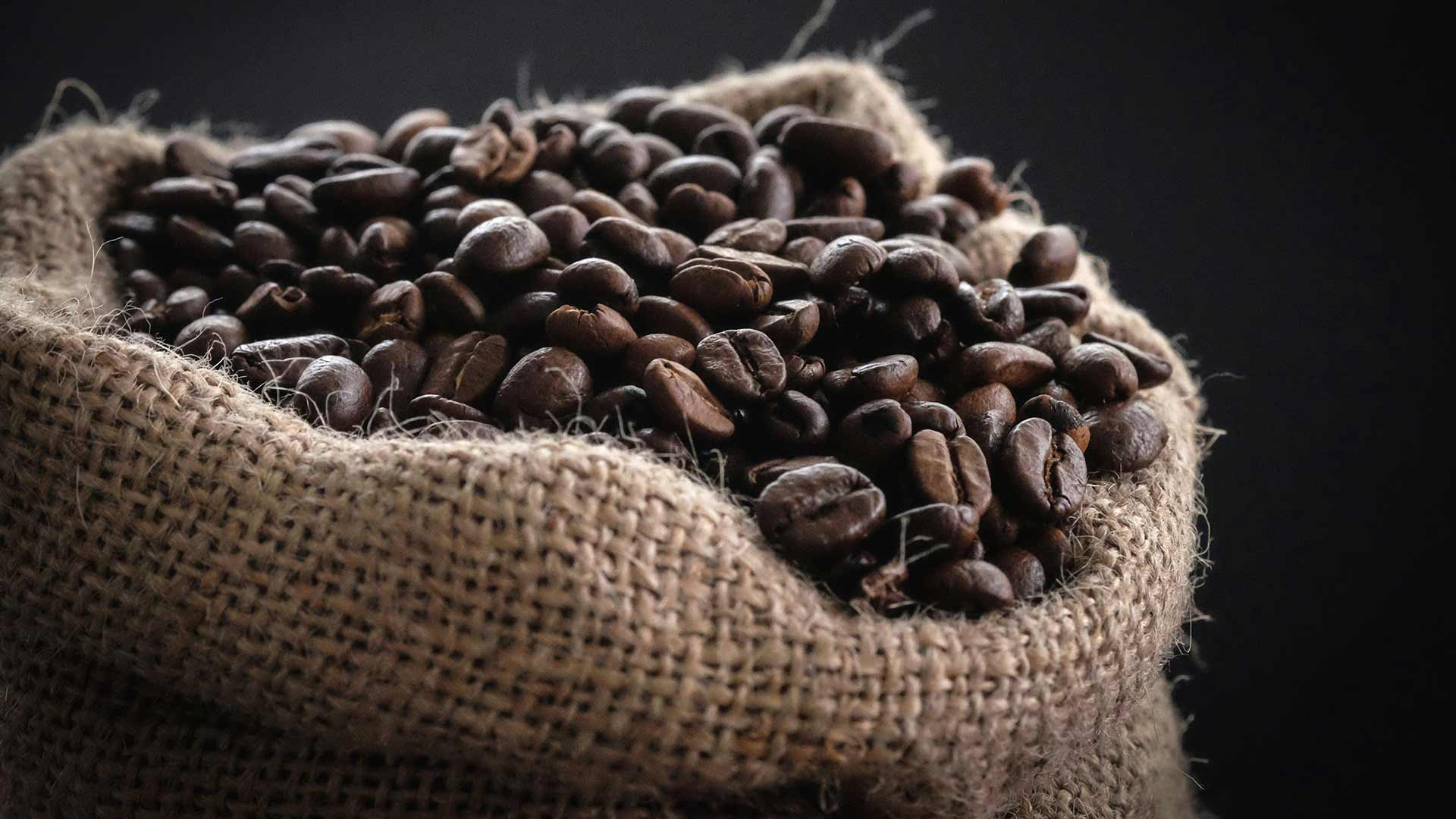 sac grains de cafe