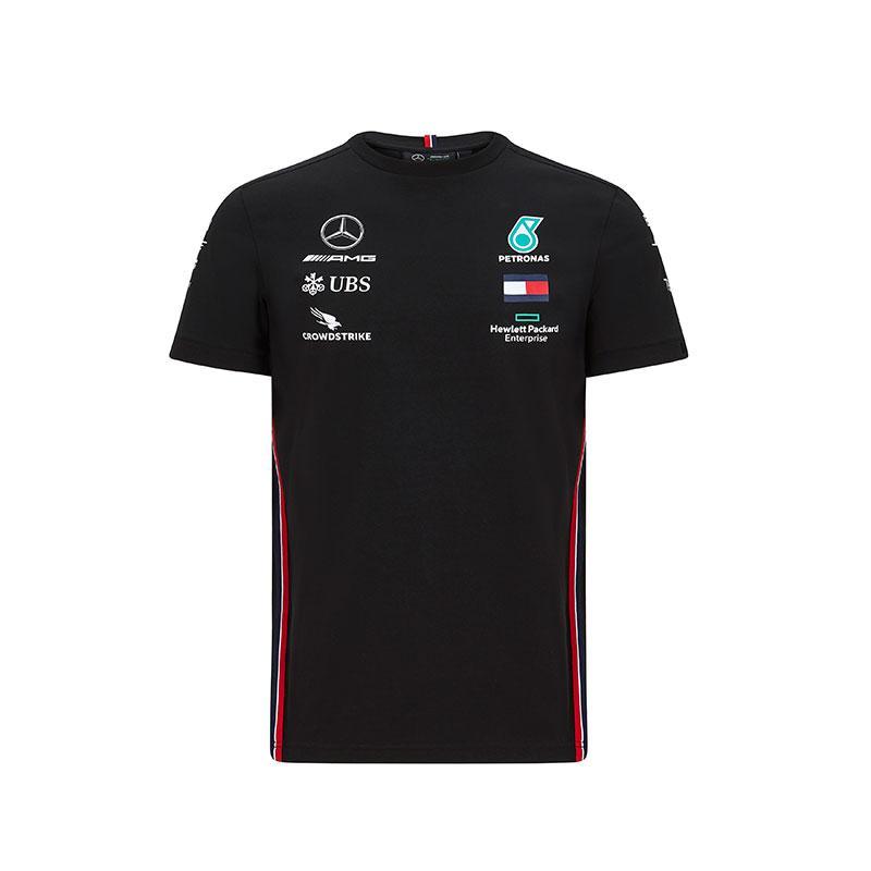 T-shirt Mercedes AMG Petronas Team 2020 noir vue devant