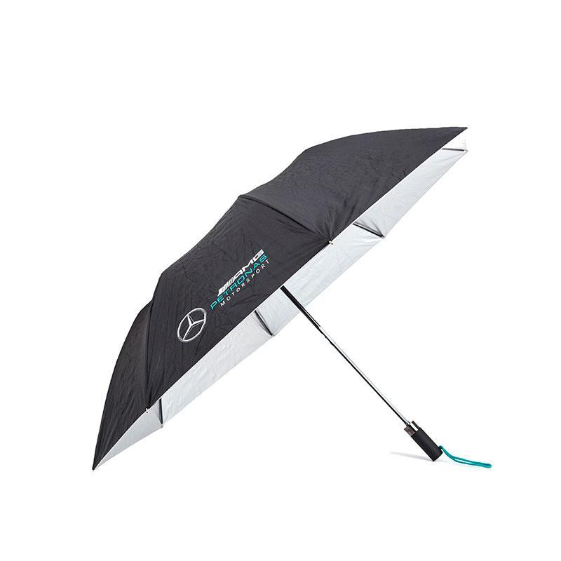 Parapluie Mercedes AMG Petronas noir vue ouverte