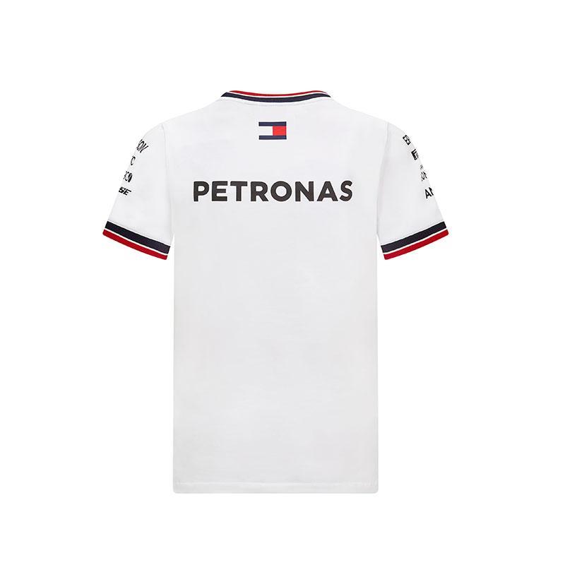 T-shirt enfant Mercedes AMG Petronas Team 2021 blanc vue dos