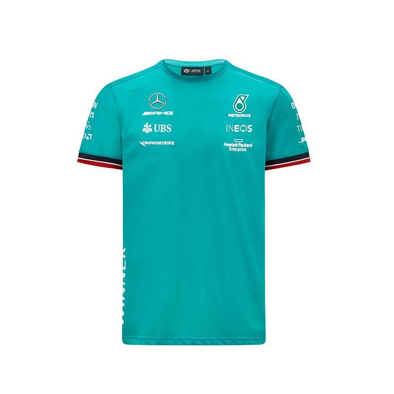 T-shirt homme Mercedes AMG Petronas Team Race Winner 2021 bleu vue devant