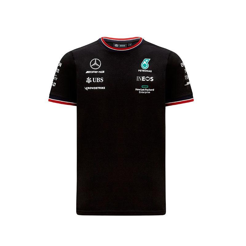 T-shirt homme Mercedes AMG Petronas Team 2021 noir vue devant