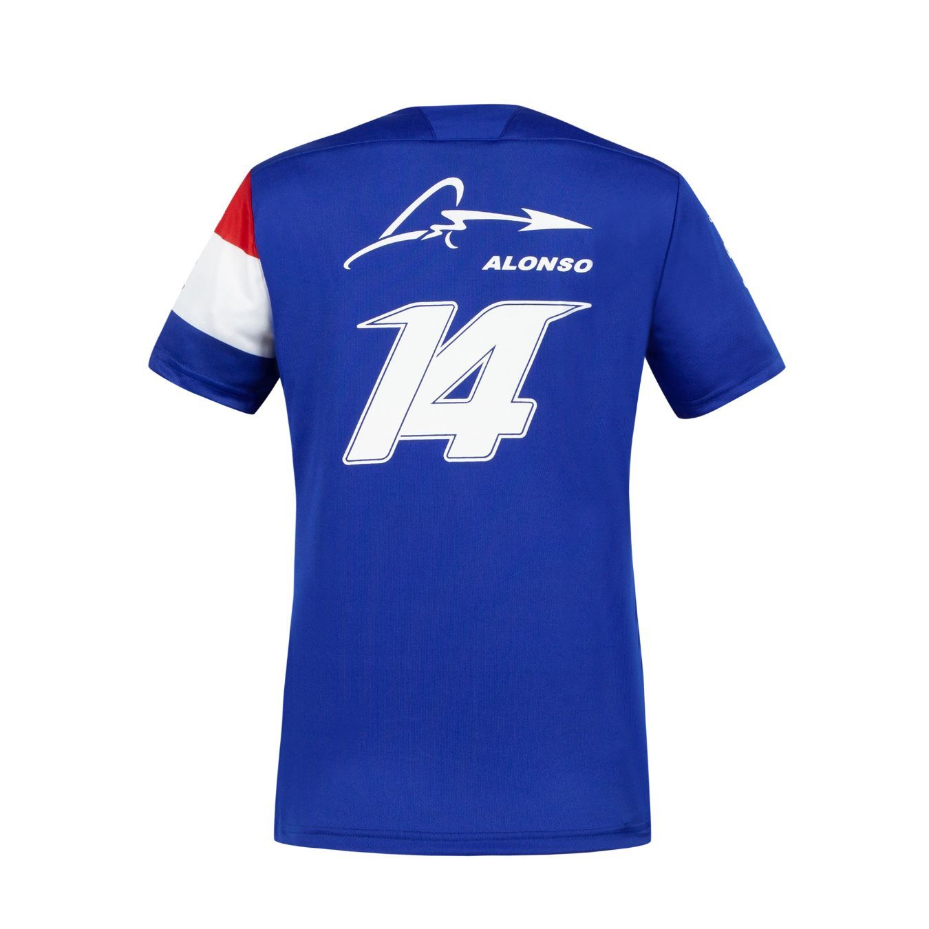 T-shirt maillot femme ALPINE F1 Fernando Alonso 14 bleu vue dos