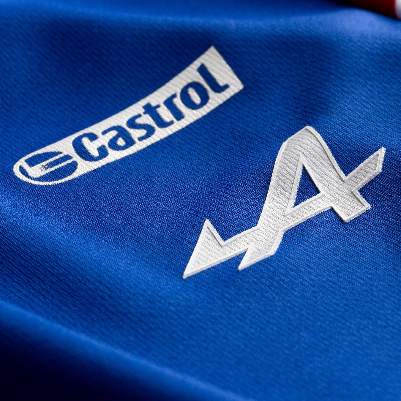 T-shirt maillot femme ALPINE F1 Fernando Alonso 14 bleu vue zoom logo Alpine