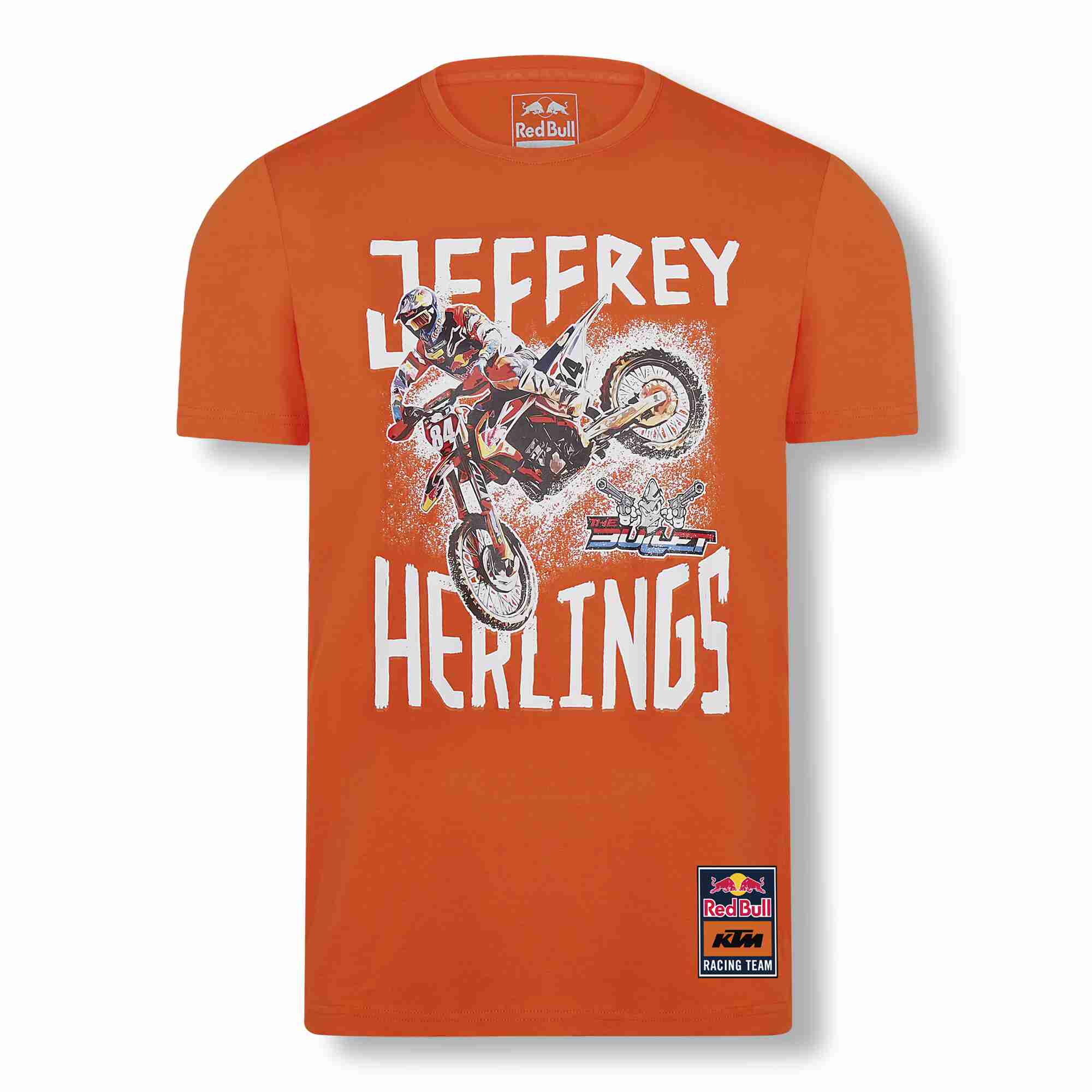 T-shirt homme KTM Red Bull Jeffrey Herlings 84 orange vue devant