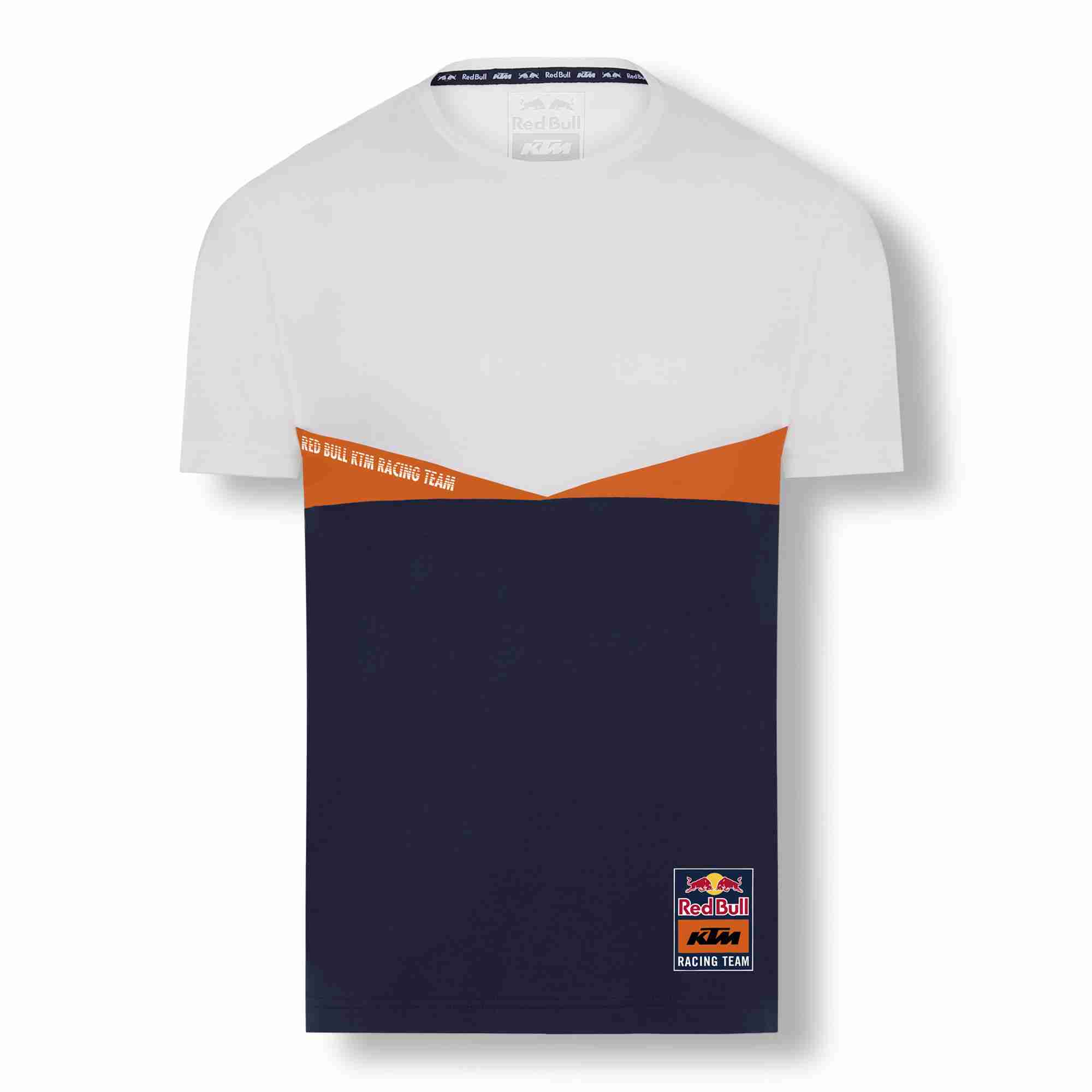 T-shirt KTM Red Bull Fletch bleu marine et blanc vue devant