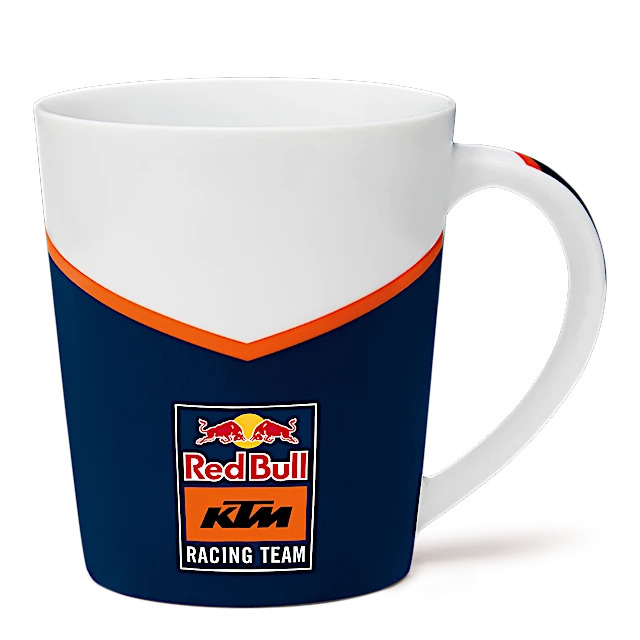 Tasse KTM Red Bull Fletch bleu blanc vue devant
