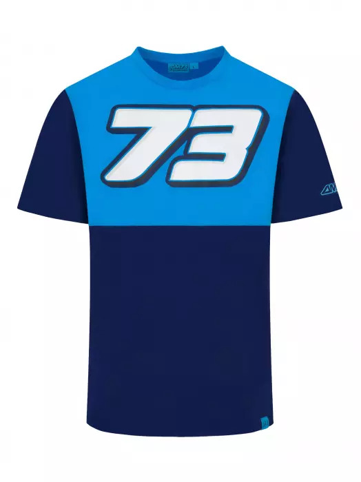 T-shirt Alex Marquez 73 bleu