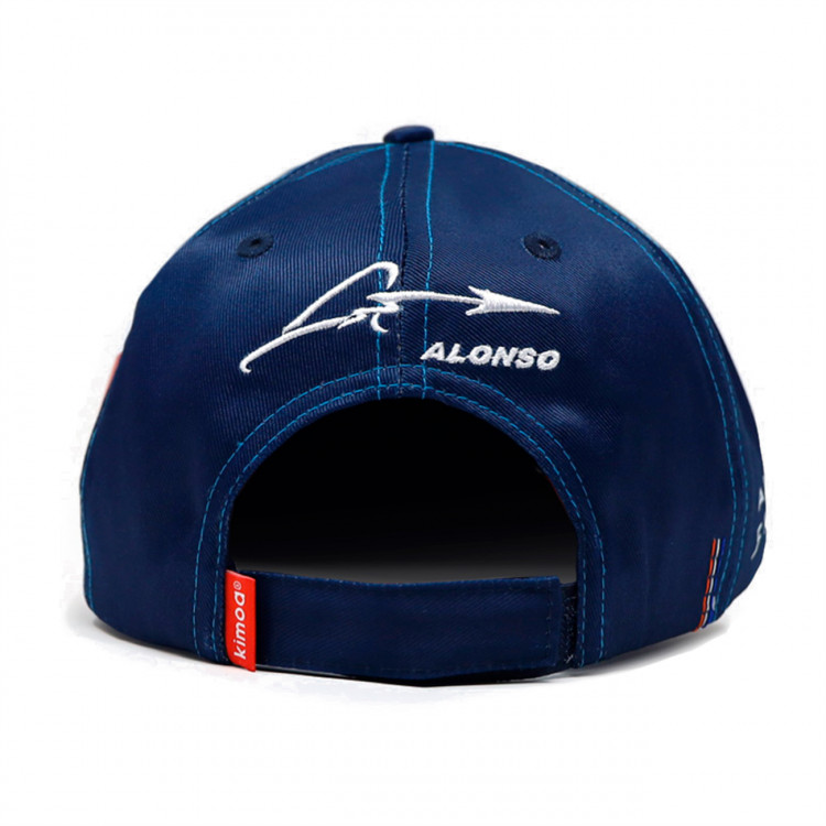 Casquette à visière plate KIMOA ALPINE F1 Fernando Alonso 14, vue arrière