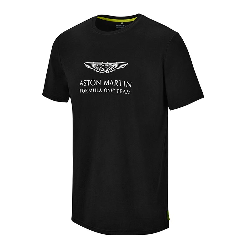 T-shirt Lifestyle Aston Martin F1 noir vue devant
