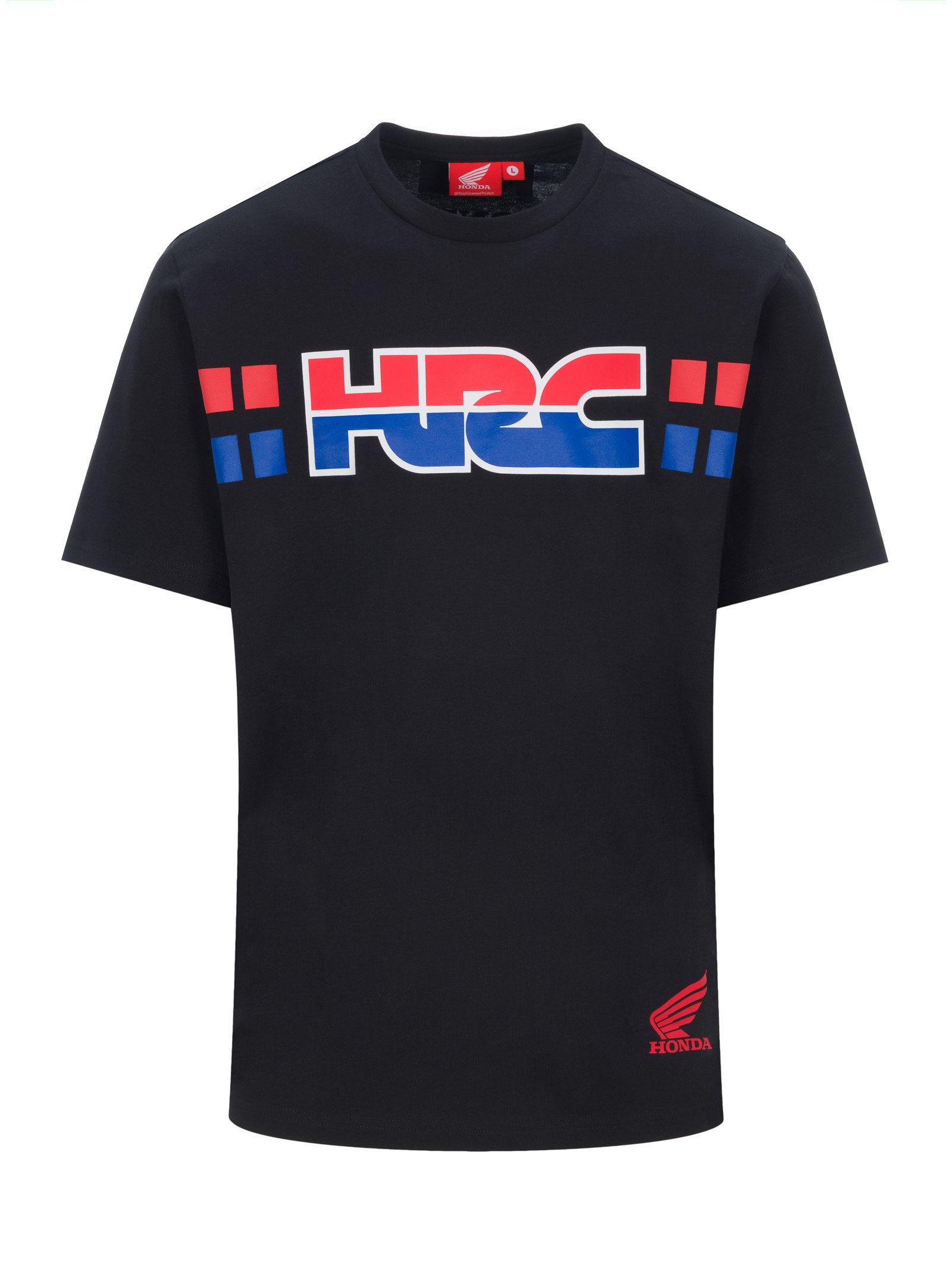 T-shirt homme Honda HRC noir vue devant