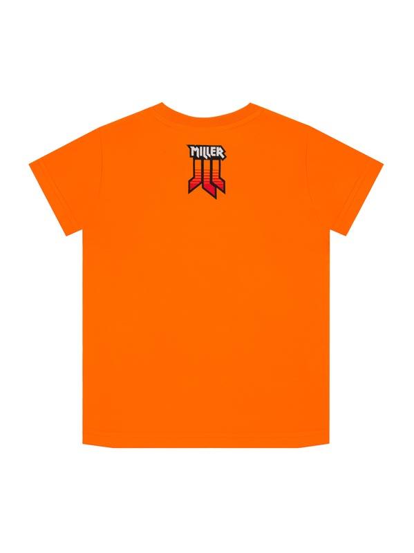 T-shirt enfant Jack Miller 43 orange vue dos