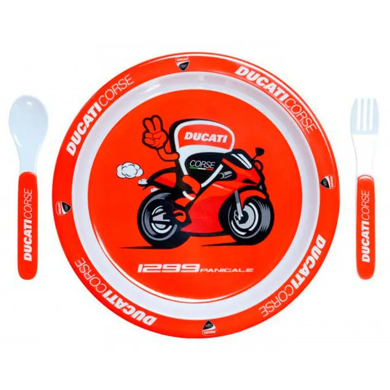 Set de repas bébé Ducati Corse avec couverts