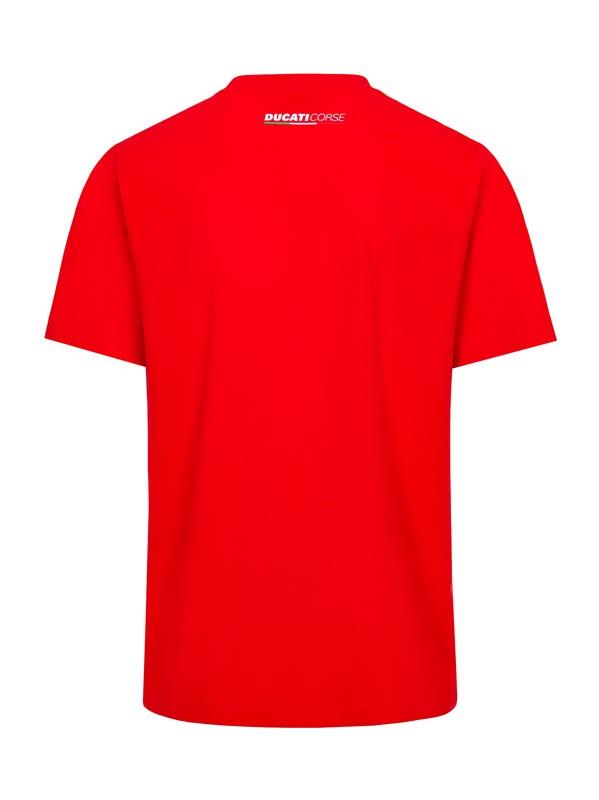 T-shirt homme Ducati Corse rouge vue dos