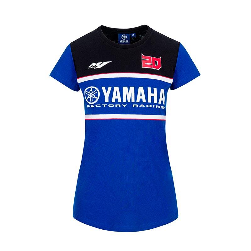 T-shirt femme Fabio Quartararo Yamaha bleu