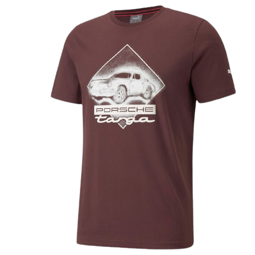 T-shirt homme PUMA Porsche Legacy TARGA Graphic marron vue devant