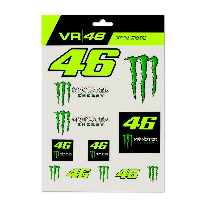 Set autocollants stickers Valentino Rossi VR46 Monster Energy