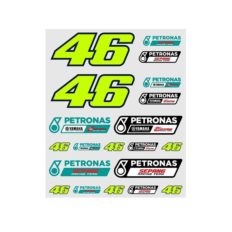 Set autocollants stickers Valentino Rossi VR46 Petronas