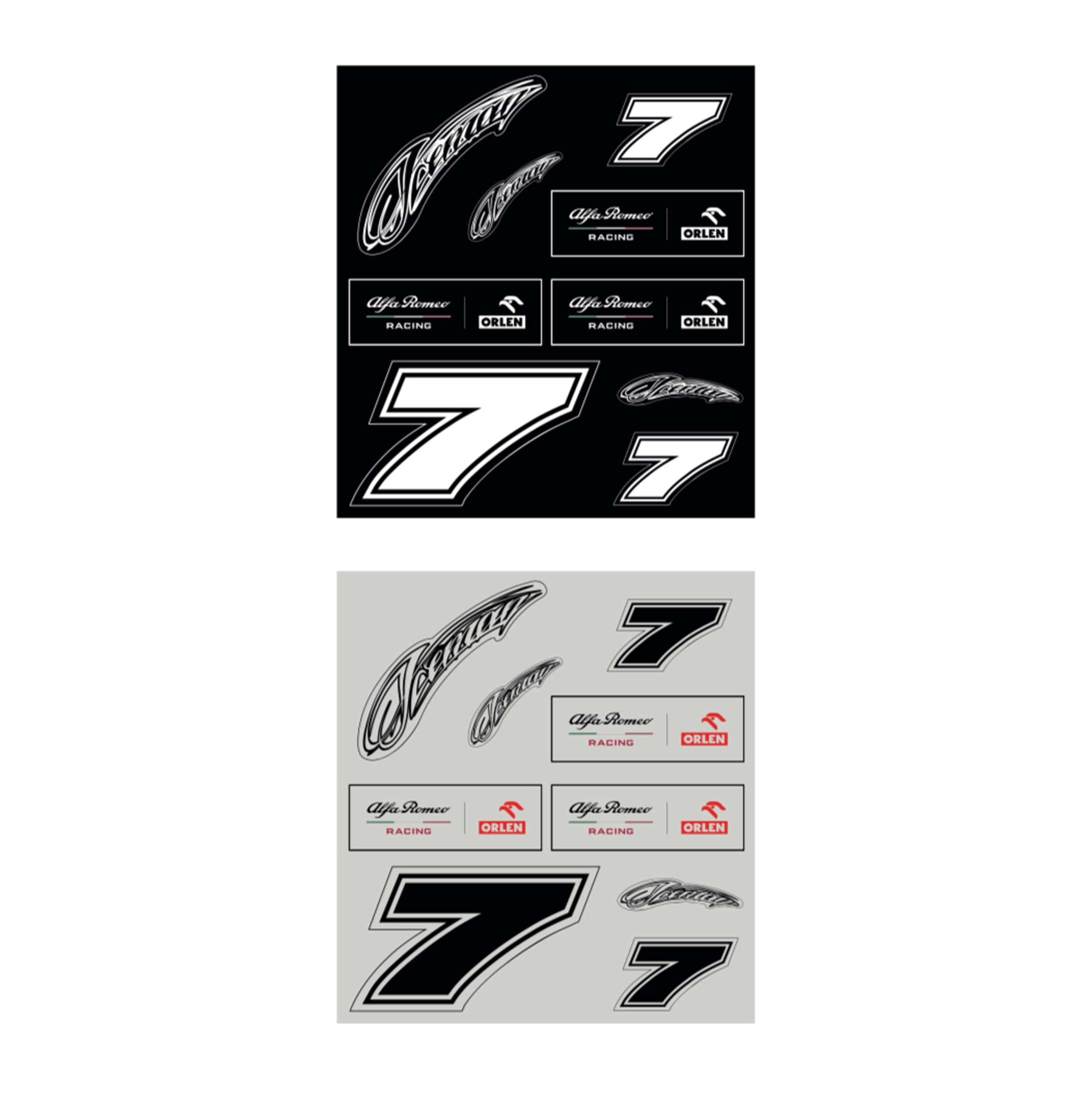 Set sticker autocollant Alfa Romeo Kimi 7