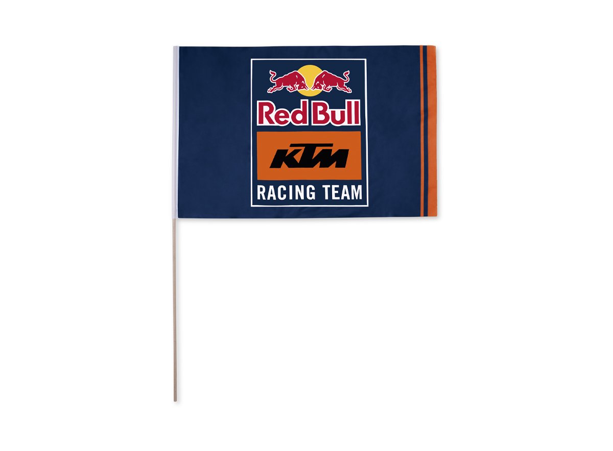 Drapeau avec mât en bois KTM Red Bull