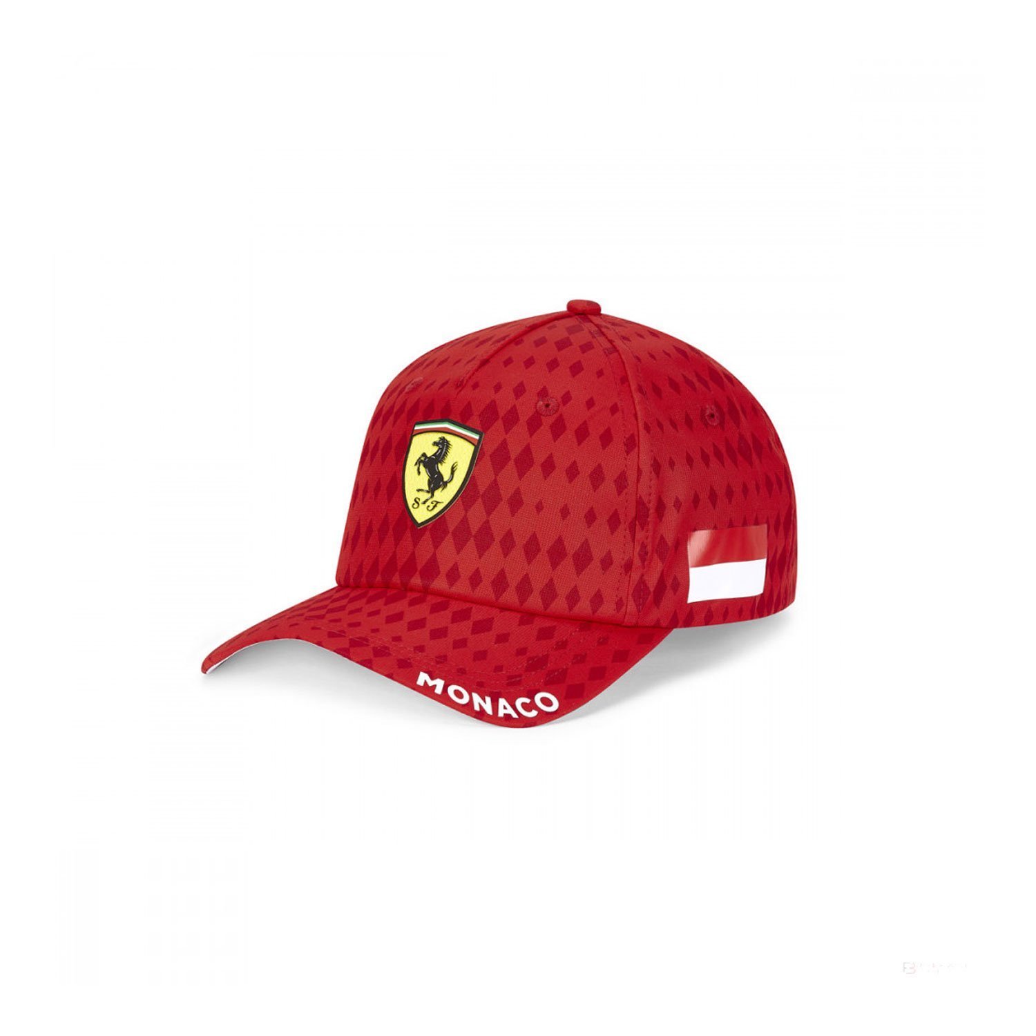 Casquette Scuderia Ferrari Monaco rouge vue profil