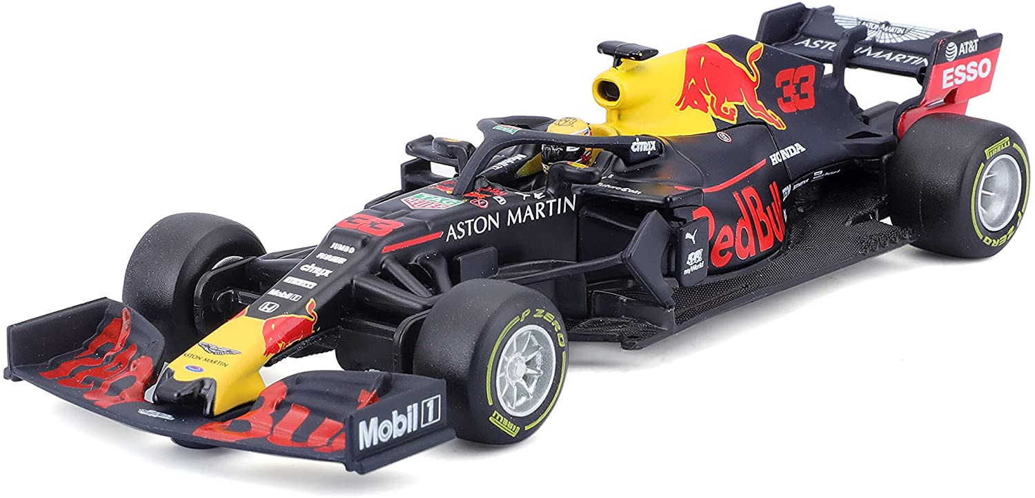 Voiture miniature Max Verstappen 33 Red Bull Racing RB15 vue profil gauche