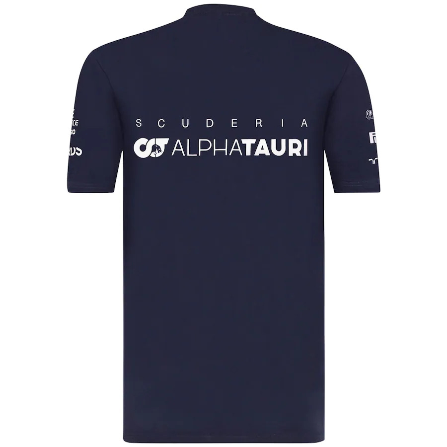 T-shirt homme Scuderia Alpha Tauri 2021 bleu marine vue dos