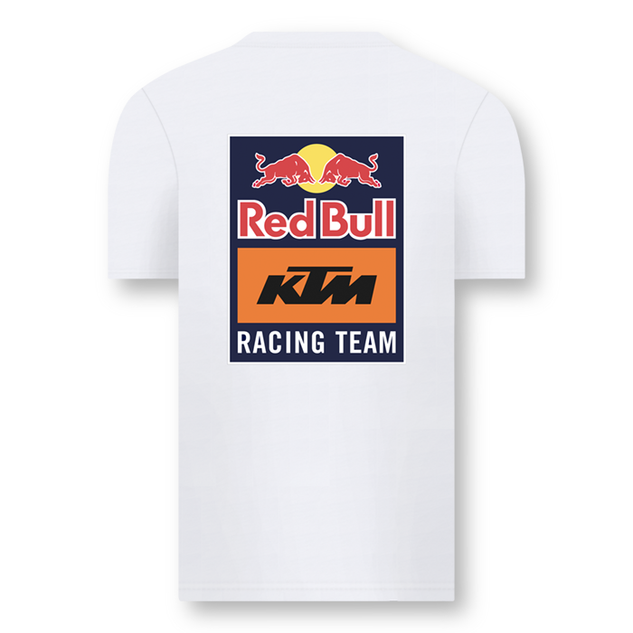 T-shirt KTM Red Bull Racing Team Backprint blanc vue dos KTM22019