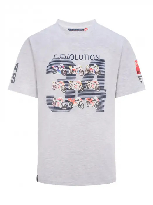 T-shirt Kevin Schwantz KS Revolution gris 34 vue devant