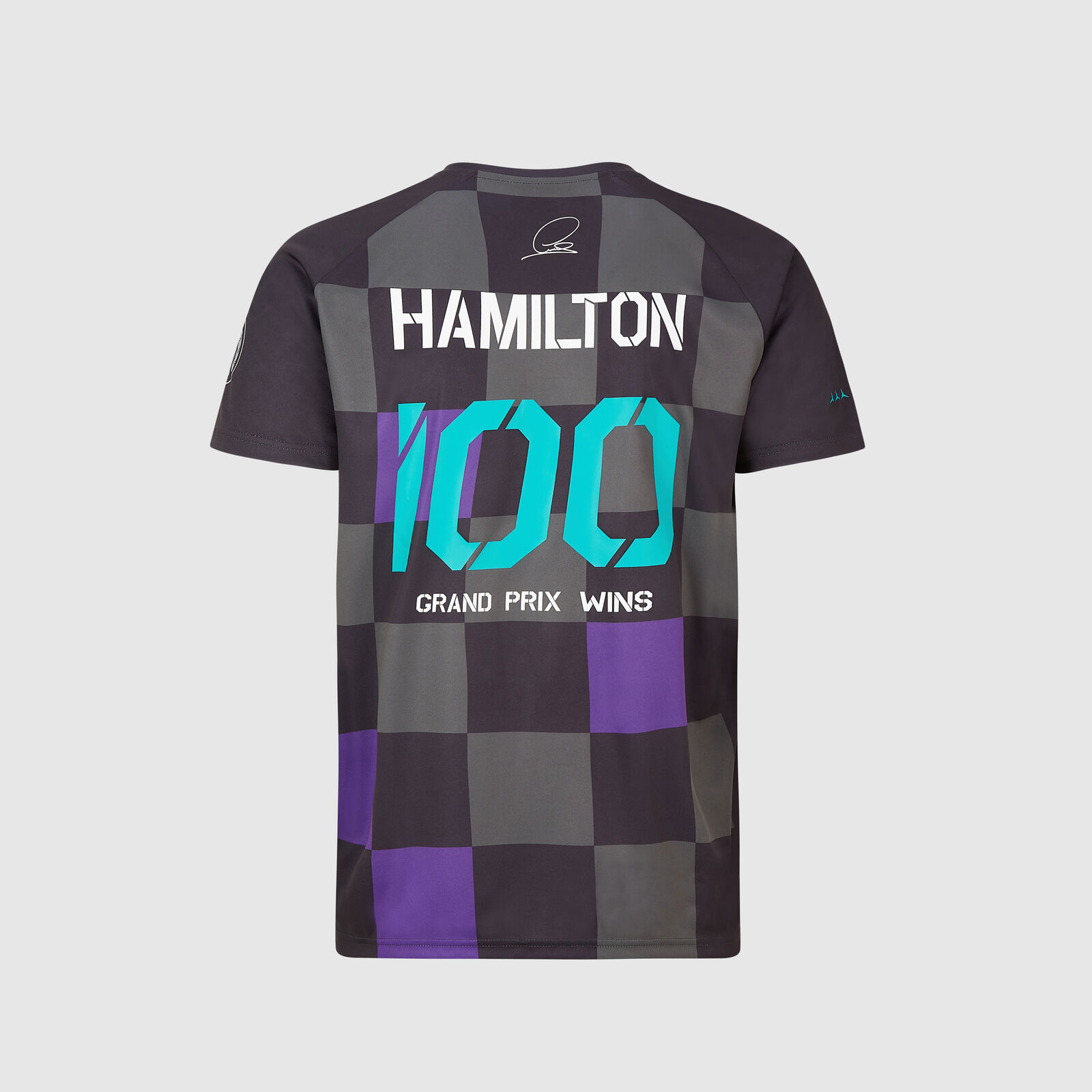 T-shirt Lewis Hamilton 100 win vue dos