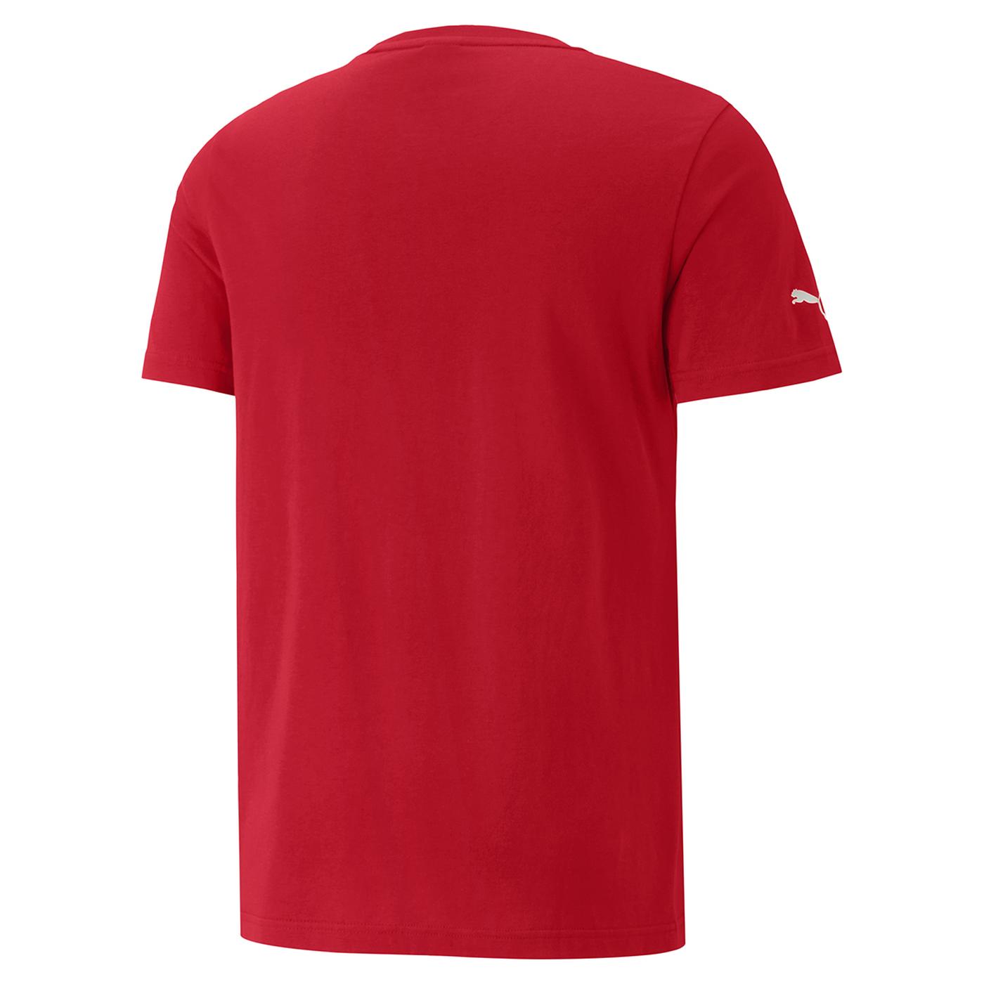 T-shirt Scuderia Ferrari Tonal Shield Puma rouge vue dos