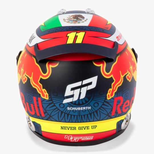 Mini casque Sergio Perez 2021 SP 11 Schuberth echelle 1-2 vue arrière