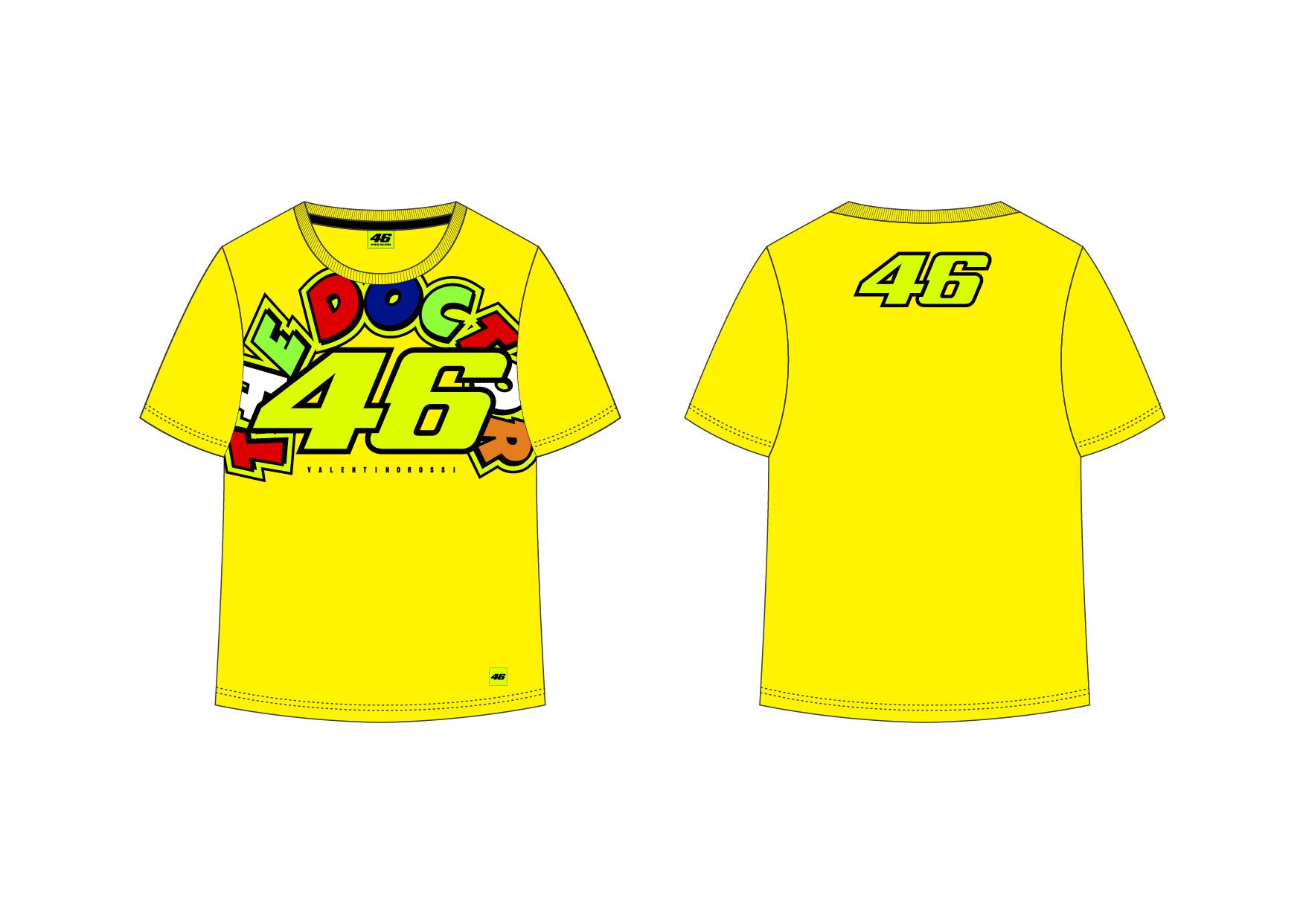 T-shirt enfant Valentino Rossi The Doctor jaune