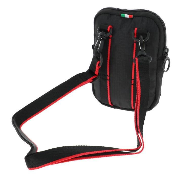 Mini sac à bandoulière Puma Scuderia Ferrari noir vue dos avec bretelles