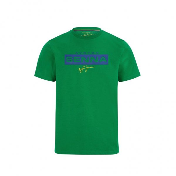 T-shirt Ayrton Senna vert