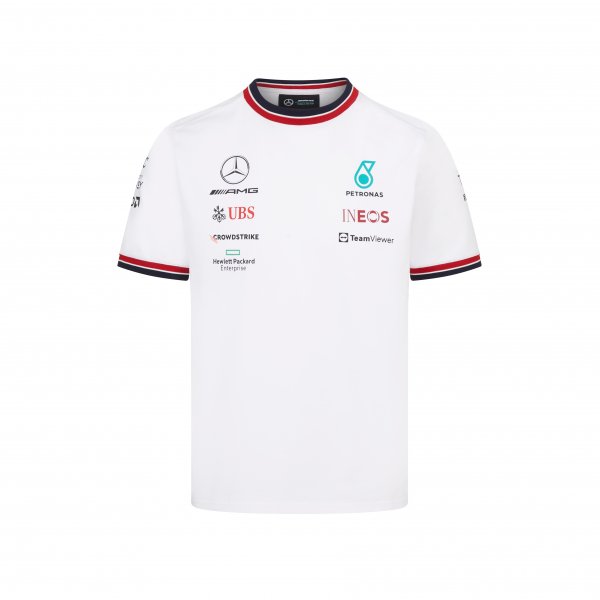 T-shirt Mercedes AMG Team 2022 blanc vue devant