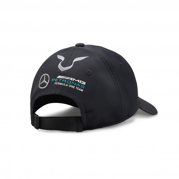 Casquette enfant Mercedes AMG Petronas Formula One Team noir vue arrière