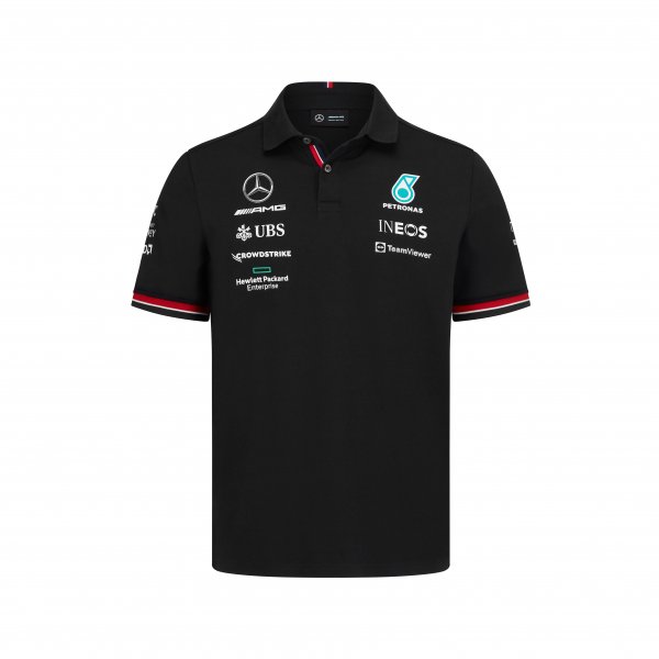 Polo Mercedes AMG Petronas Team 2022 noir vue devant