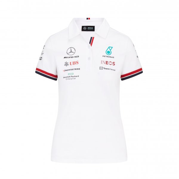 Polo femme Mercedes AMG Petronas Team 2022 blanc