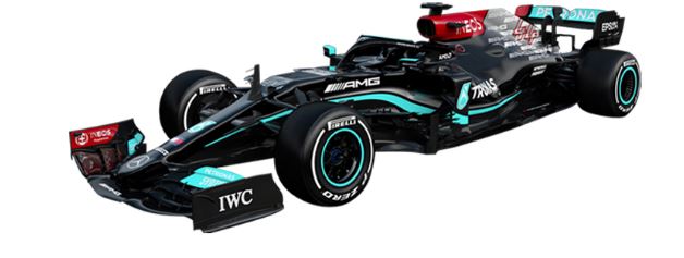 Bburago Mercedes F1 2021 Hamilton 44