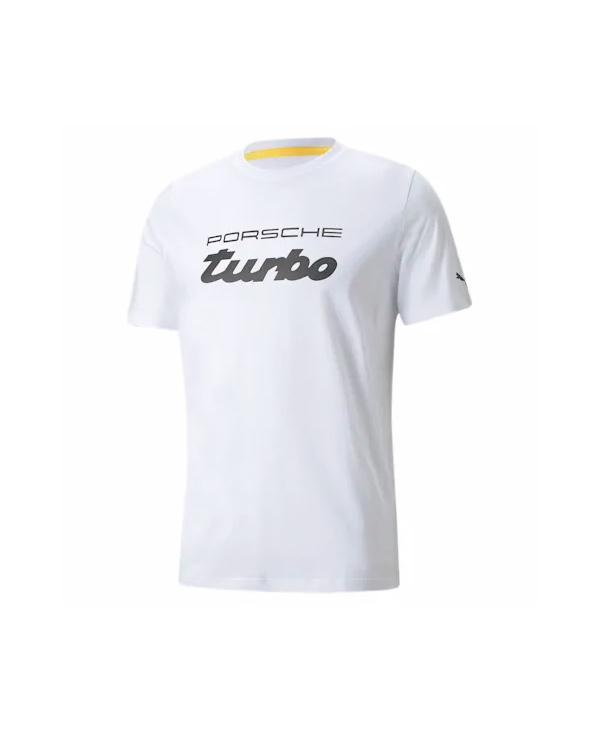 T-shirt Porsche Legacy Turbo blanc vue devant