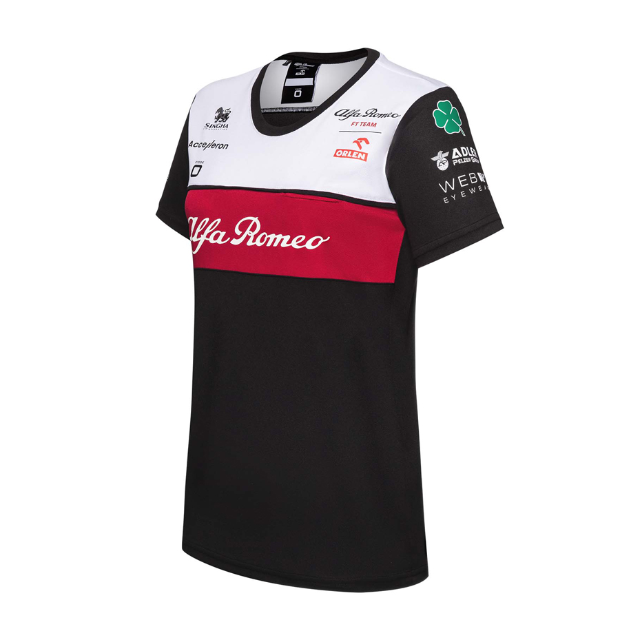 T-shirt femme Alfa Romeo F1 Team Orlen 2022 vue profil
