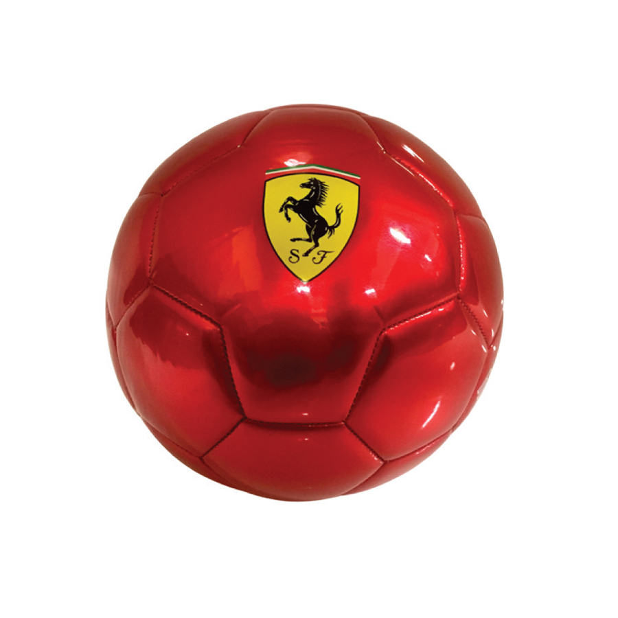 Ballon de foot FERRARI rouge métal taille 5