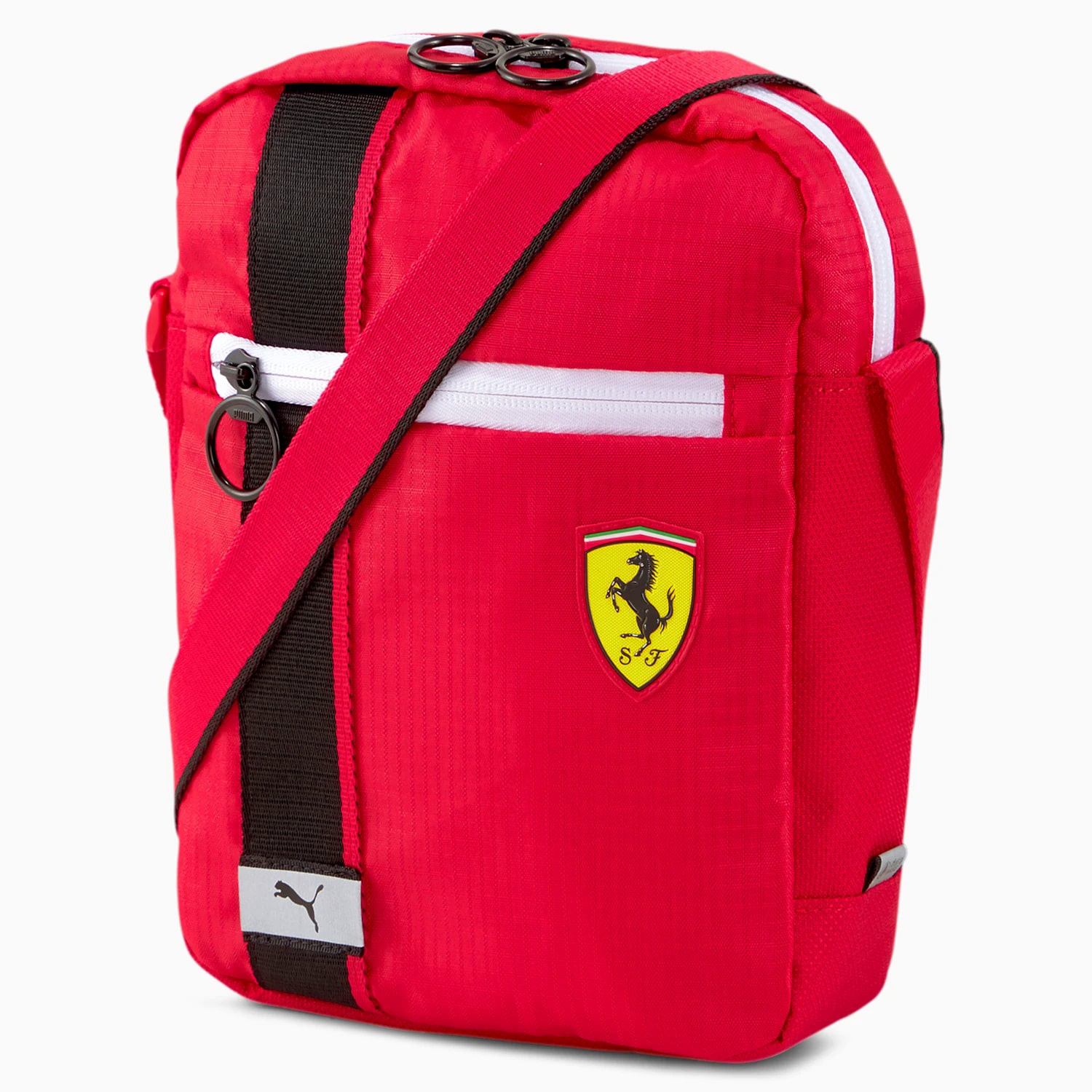 Sac à bandoulière Puma Scuderia Ferrari rouge vue devant avec bretelle