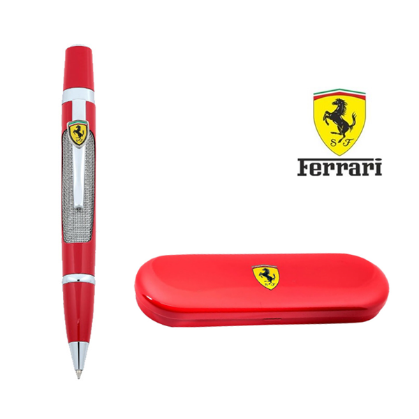 Stylo Scuderia Ferrari Fiorano rouge vue ensemble