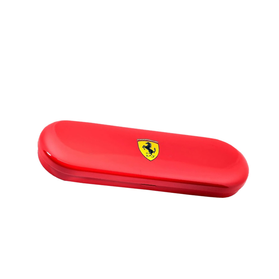 Stylo Scuderia Ferrari Fiorano rouge vue boîte métal fermée