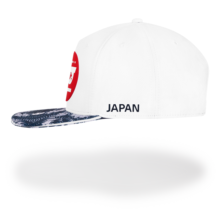 Casquette Alpha Tauri Japon GP 2022 vue côté gauche