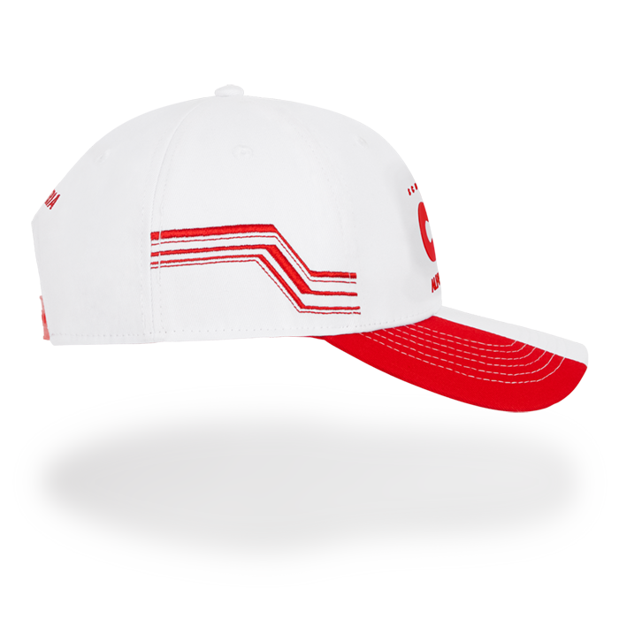 Casquette Alpha Tauri GP Autriche 2022 blanc rouge vue côté droite