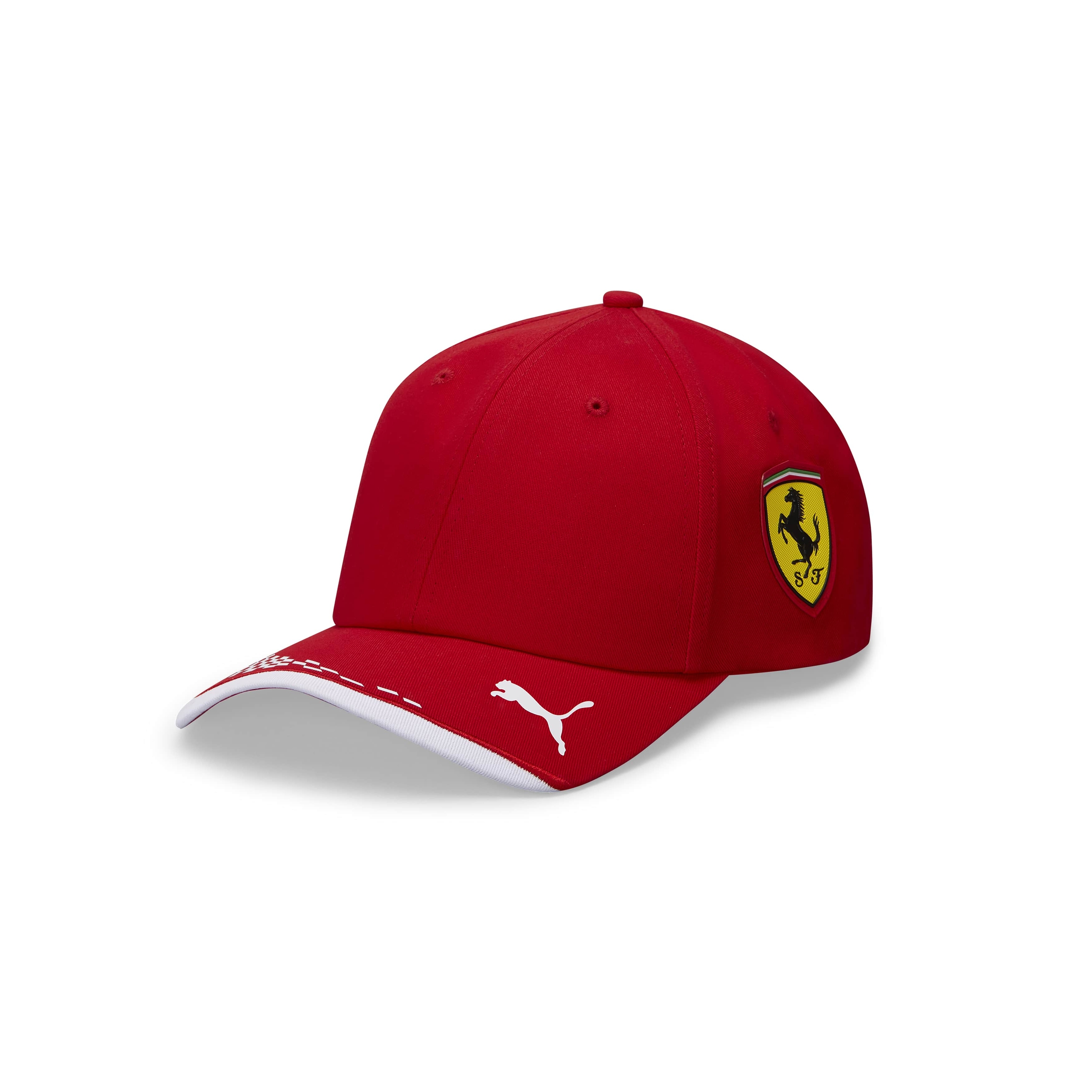 Casquette Scuderia Ferrari équipe rouge vue profil