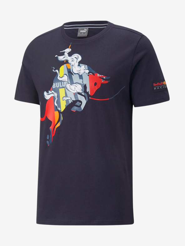 T-shirt Red Bull Racing PUMA graphique taureau coloré vue devant
